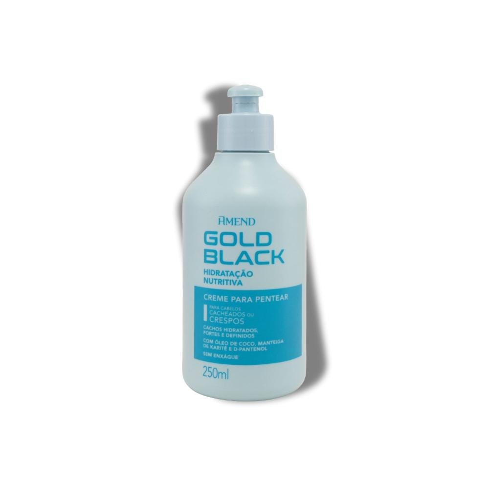 Creme Pentear Amend Gold Black Definidor Cachos 250 ml 250ml 4