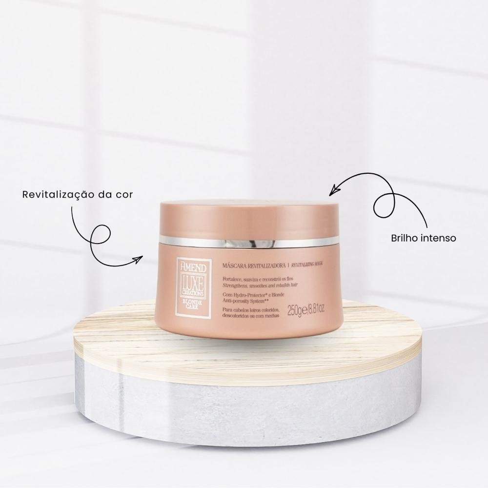 Máscara Amend Blonde Care Hidratação e Brilho 250 g 250g 2