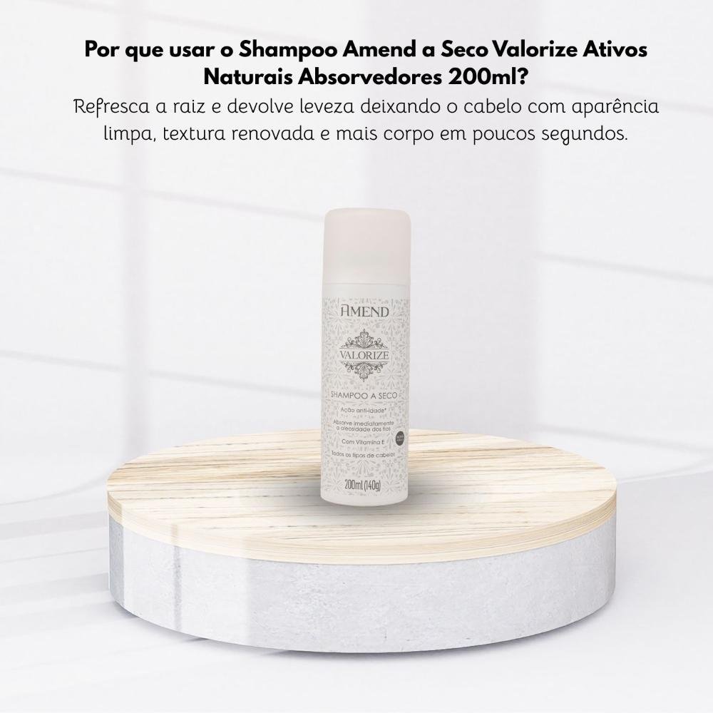 Shampoo Seco Amend Valorize Ativos Naturais 200 ml 200ml 5