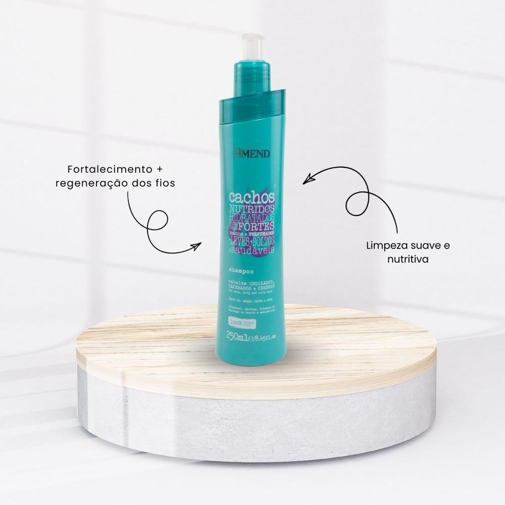 Shampoo Amend Cachos Hidratação Cabelos Cacheados 250 ml 250ml 2