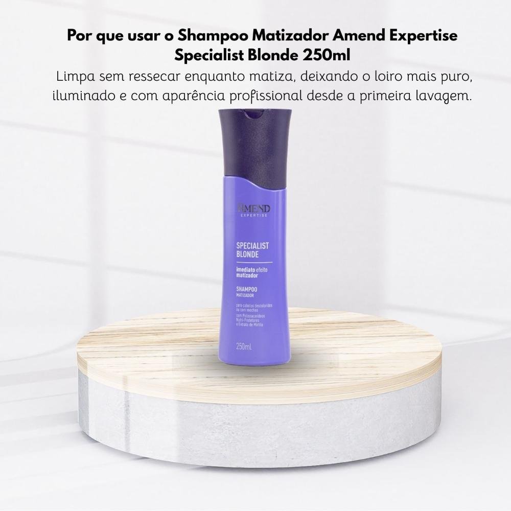 Shampoo Amend Specialist Blonde Matizador Loiros 250 ml 250ml 5