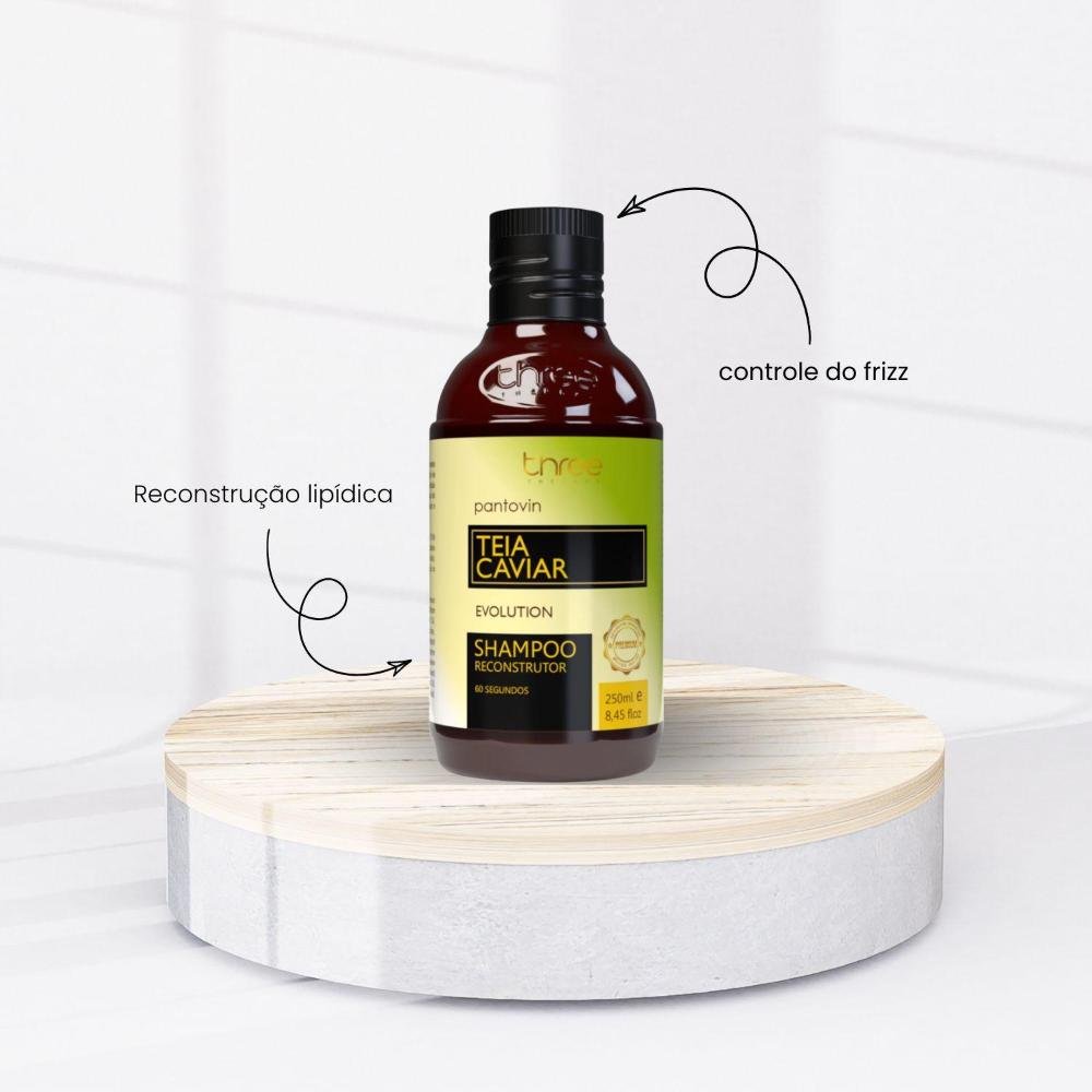 Three Therapy Teia Caviar Kit Tratamento Capilar ÚNICO 3