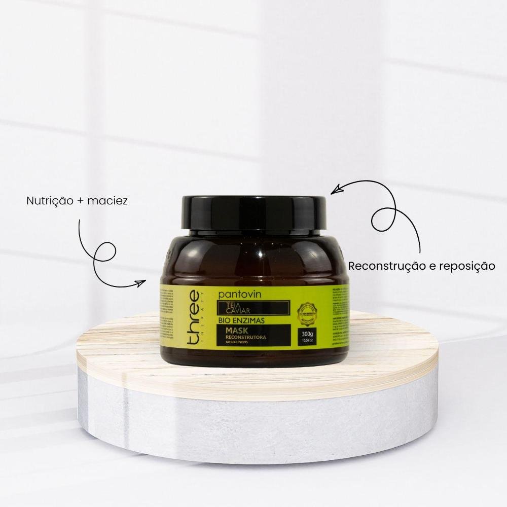 Three Therapy Teia Caviar Kit Tratamento Capilar ÚNICO 4