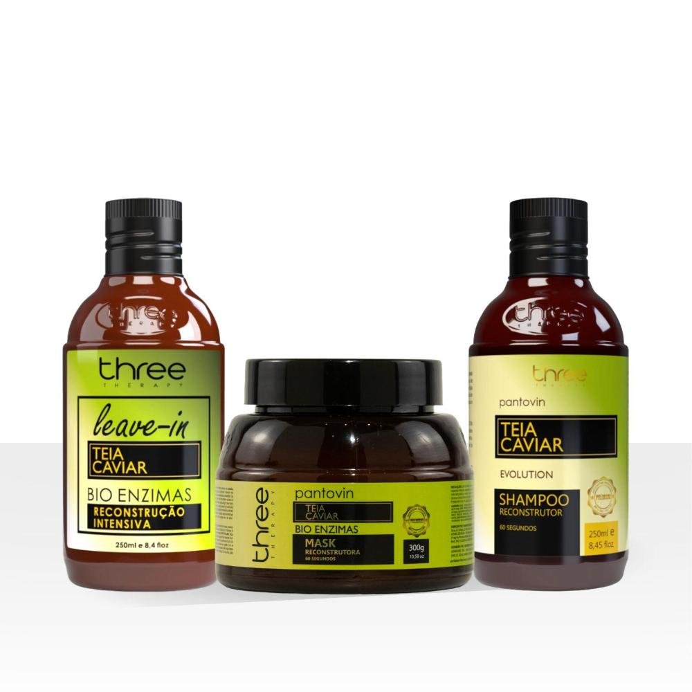 Three Therapy Teia Caviar Kit Tratamento Capilar ÚNICO 5