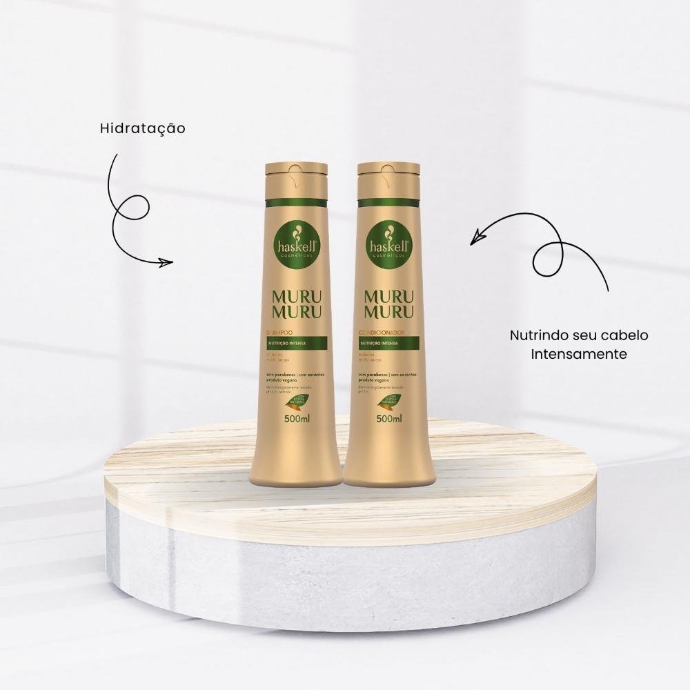 Kit Haskell Muru Muru Shampoo e Condicionador 500ml ÚNICO 2
