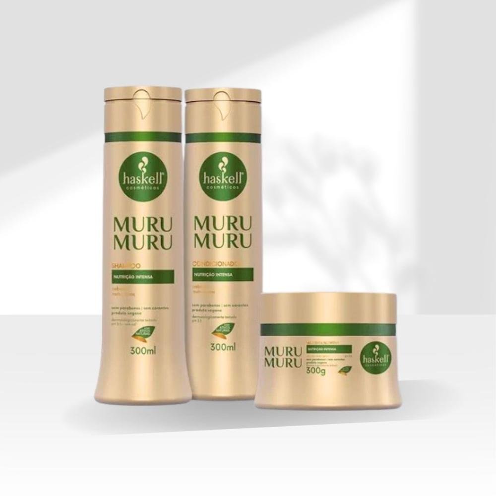 Kit Haskell Muru Muru Duo e Máscara 300ml ÚNICO 5