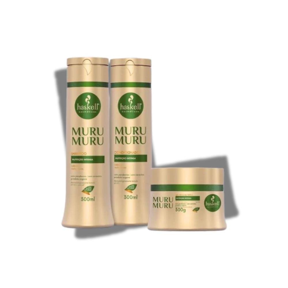 Kit Haskell Muru Muru Duo e Máscara 300ml ÚNICO 6