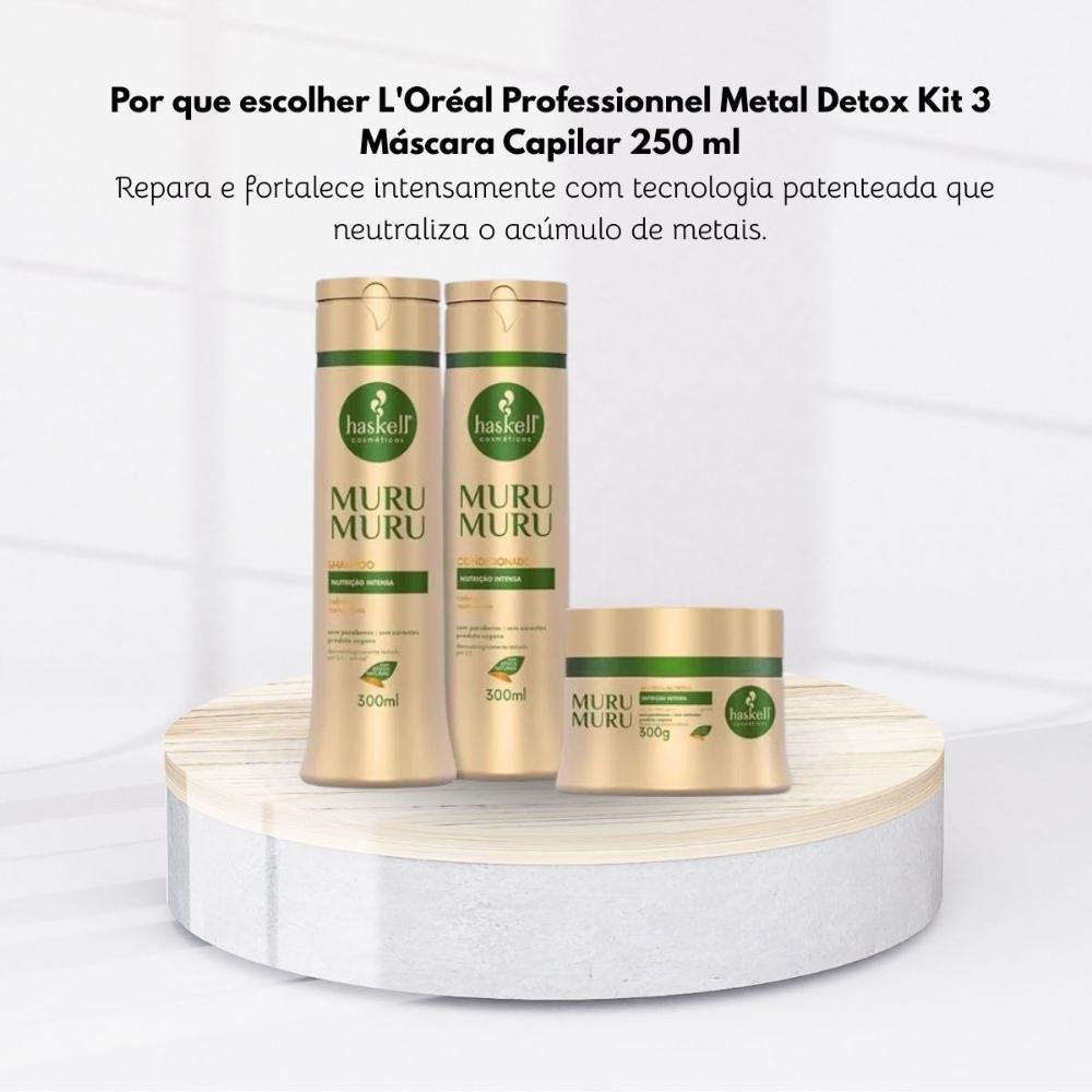 Kit Haskell Muru Muru Duo e Máscara 300ml ÚNICO 7