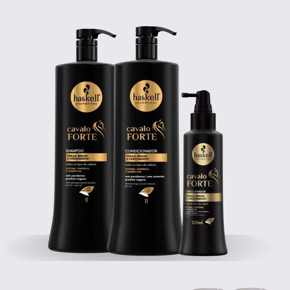 Kit Haskell Cavalo Forte Duo e Tonico 120 g ÚNICO 4