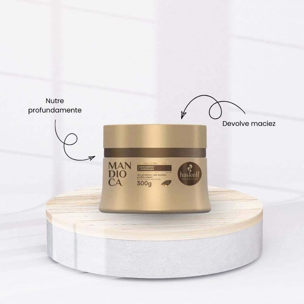 Cronograma Haskell Cabelo Forte Máscaras 300g ÚNICO 4