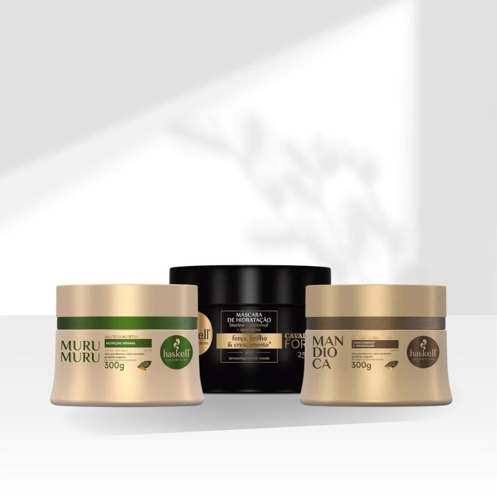 Cronograma Haskell Cabelo Forte Máscaras 300g ÚNICO 5