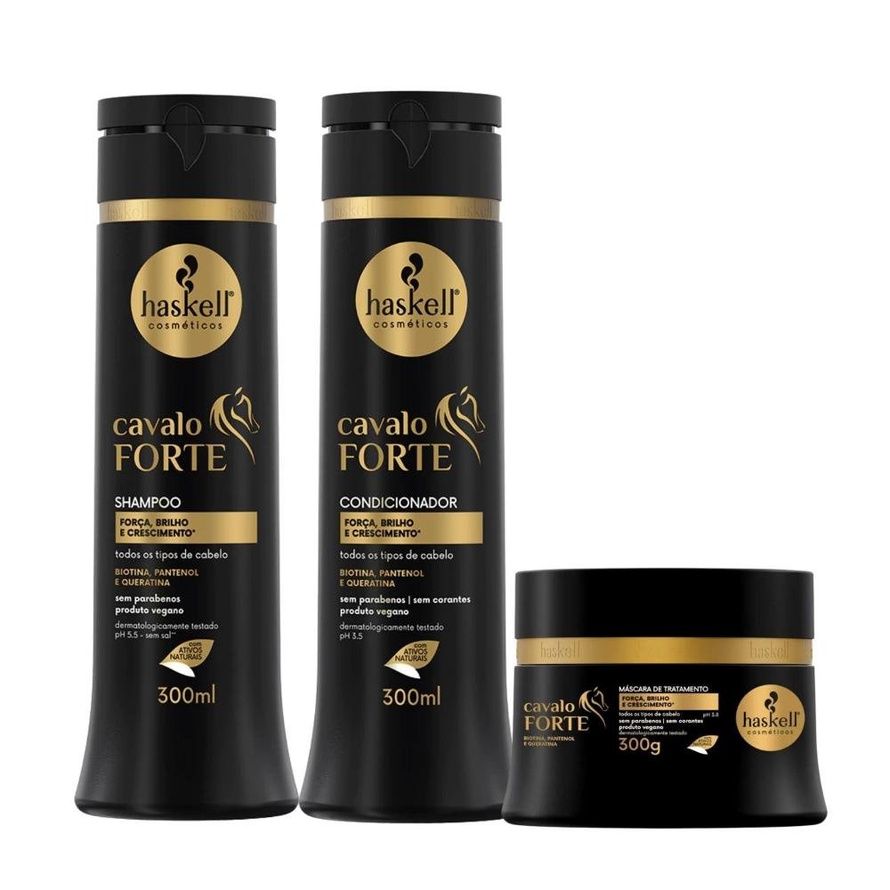 Kit Haskell Cavalo Forte Duo e Máscara 300 g