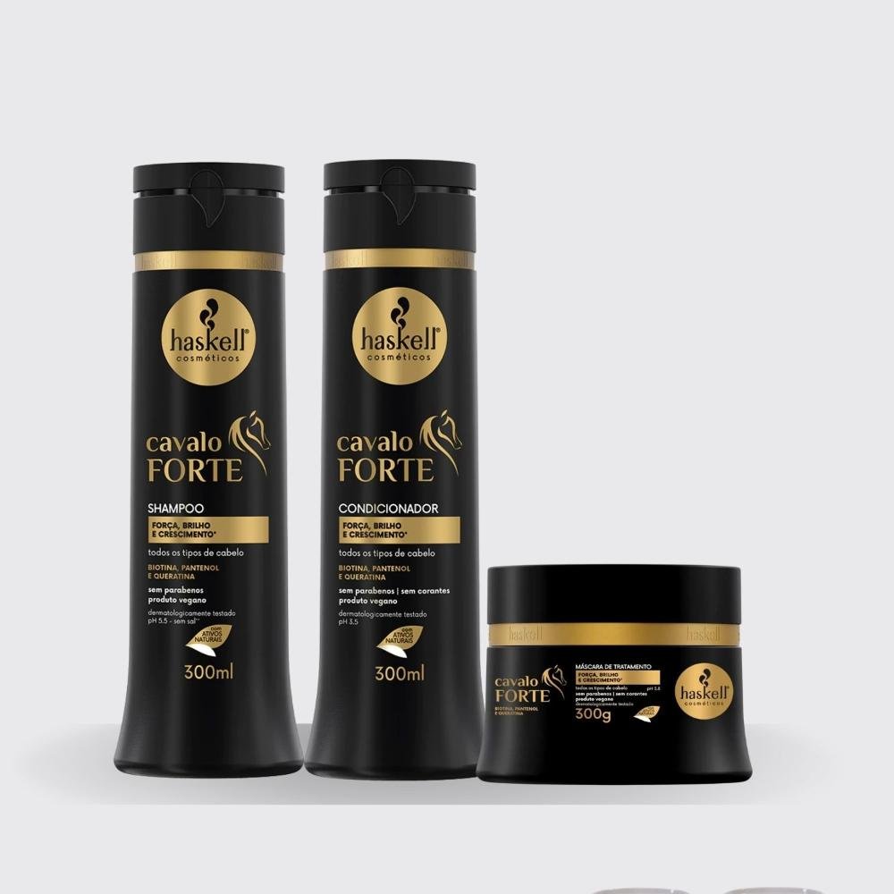 Kit Haskell Cavalo Forte Duo e Máscara 300 g ÚNICO 4