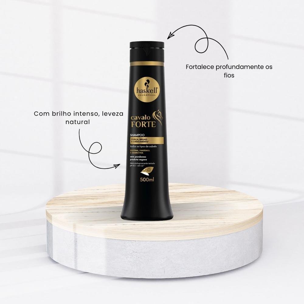 Shampoo Haskell Cavalo Forte fortalecimento 500 ml 500ml 2