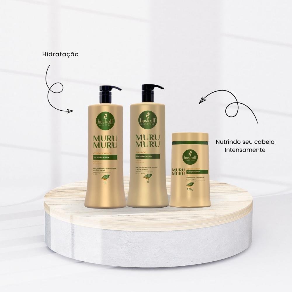 Kit Haskell Muru Muru Duo e Máscara 900ml ÚNICO 2