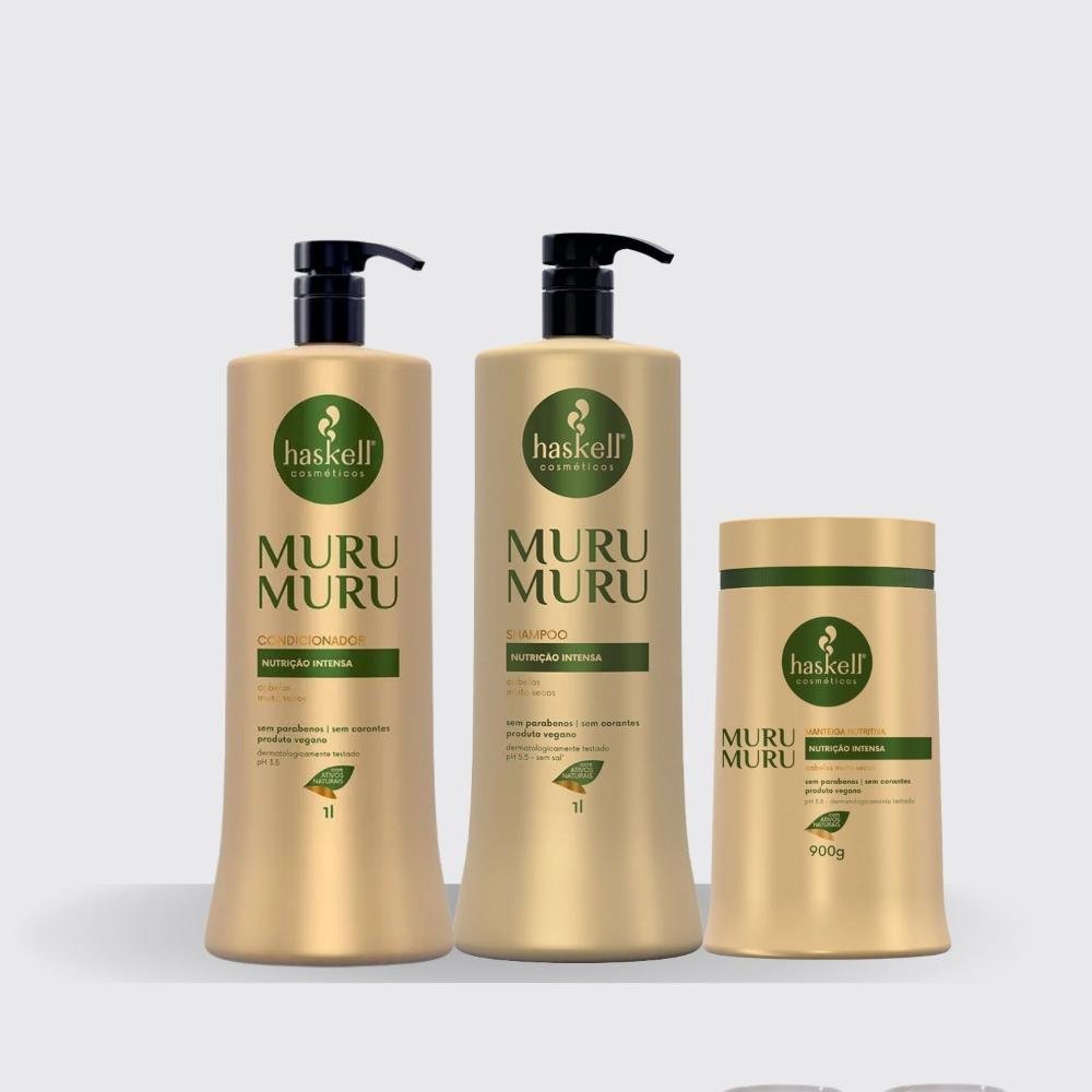 Kit Haskell Muru Muru Duo e Máscara 900ml ÚNICO 4