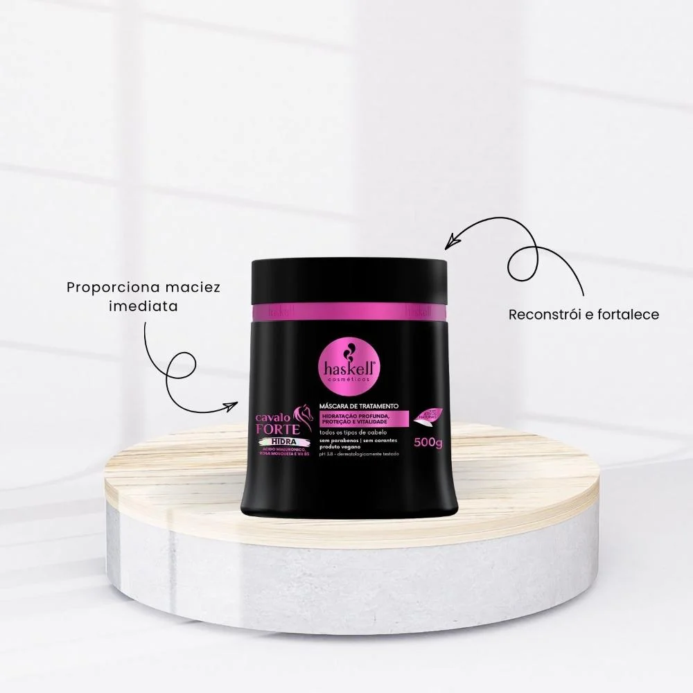 Máscara Haskell Cavalo Forte Hidra Hidratação Força 500 g 500g 2