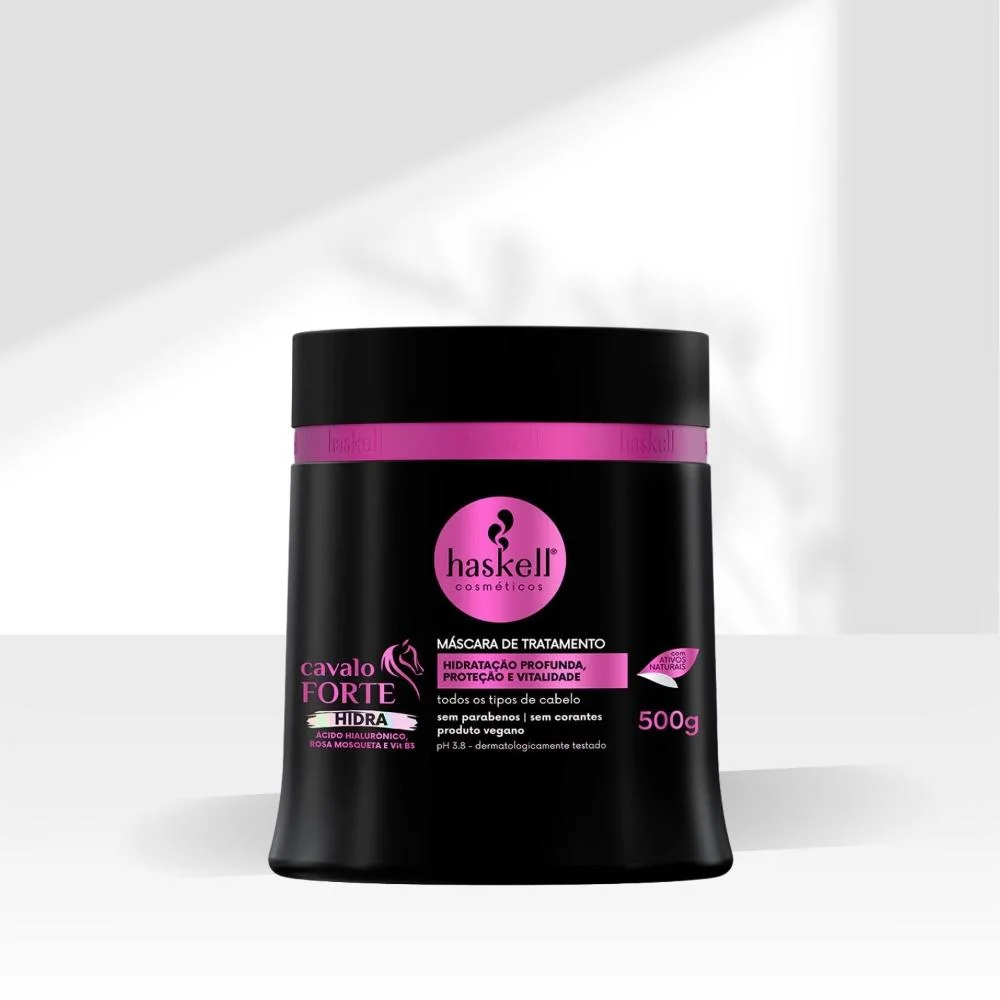 Máscara Haskell Cavalo Forte Hidra Hidratação Força 500 g 500g 3