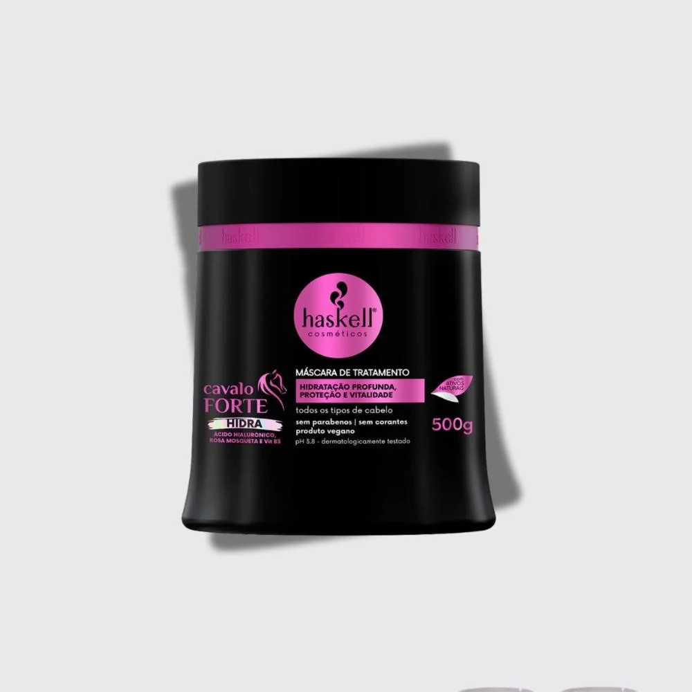 Máscara Haskell Cavalo Forte Hidra Hidratação Força 500 g 500g 4