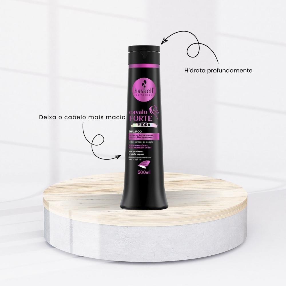 Shampoo Haskell Cavalo Forte Hidra Hidratação Força 500 ml 500ml 2