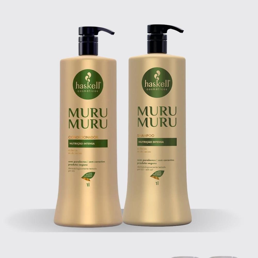 Kit Haskell Muru Muru Shampoo e Condicionador 1000ml ÚNICO 4