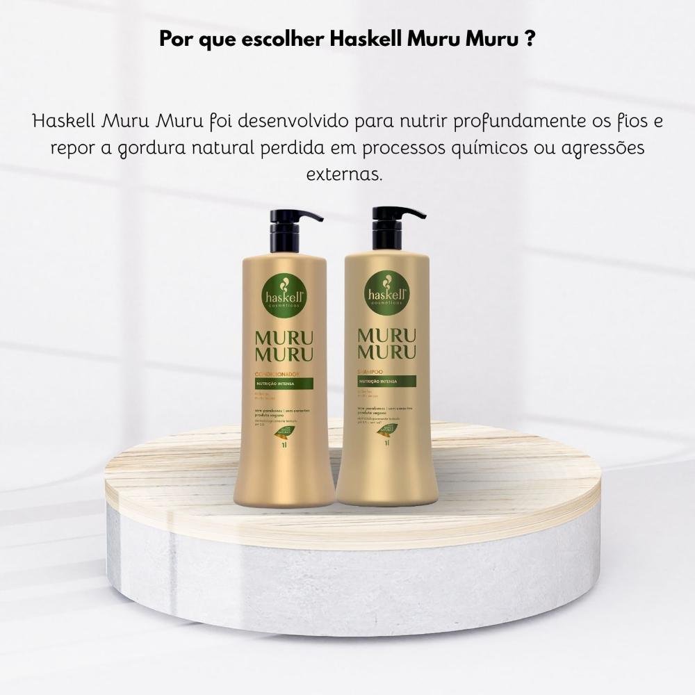 Kit Haskell Muru Muru Shampoo e Condicionador 1000ml ÚNICO 5