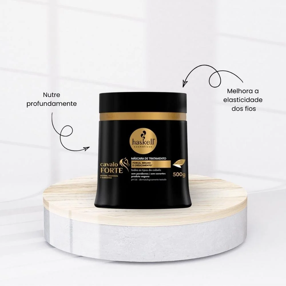 Cronograma Haskell Cabelo Forte Máscaras 500g ÚNICO 3