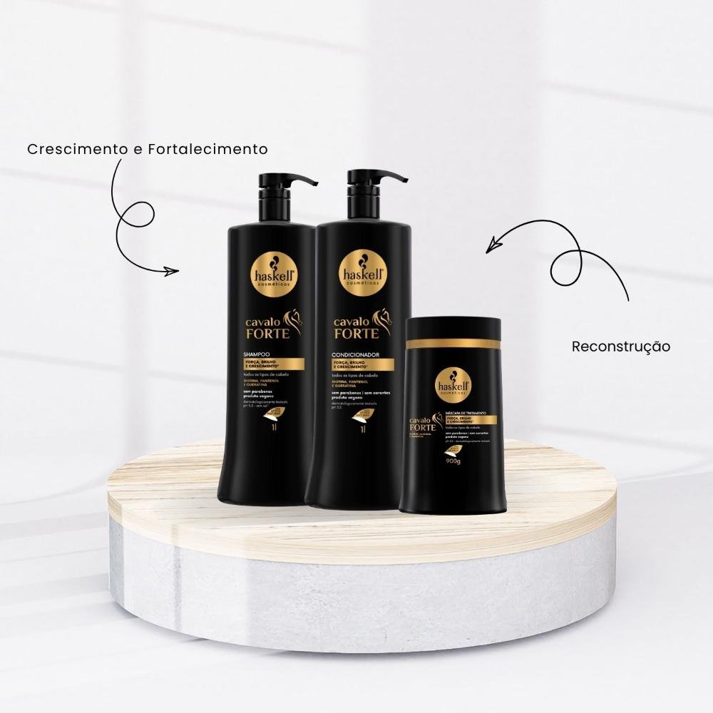 Kit Haskell Cavalo Forte Duo e Máscara 900 g ÚNICO 2