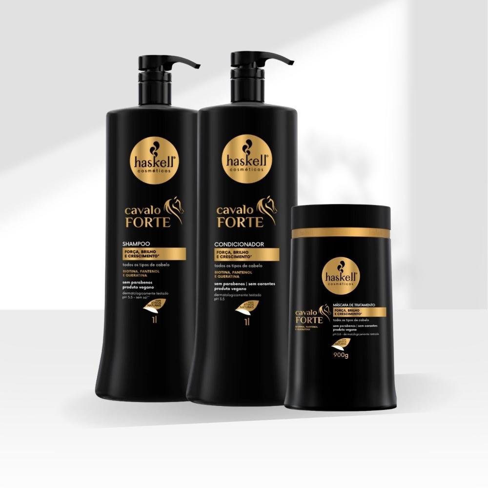 Kit Haskell Cavalo Forte Duo e Máscara 900 g ÚNICO 3