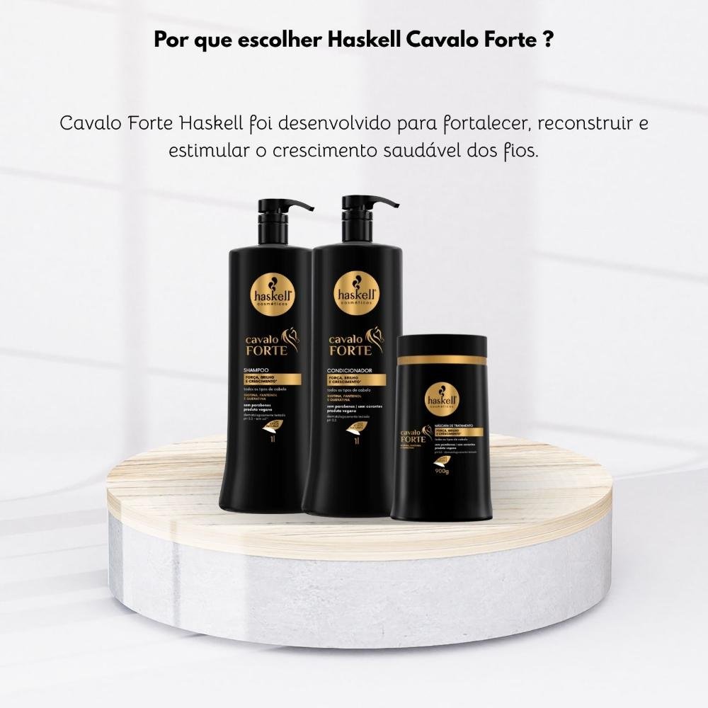 Kit Haskell Cavalo Forte Duo e Máscara 900 g ÚNICO 5