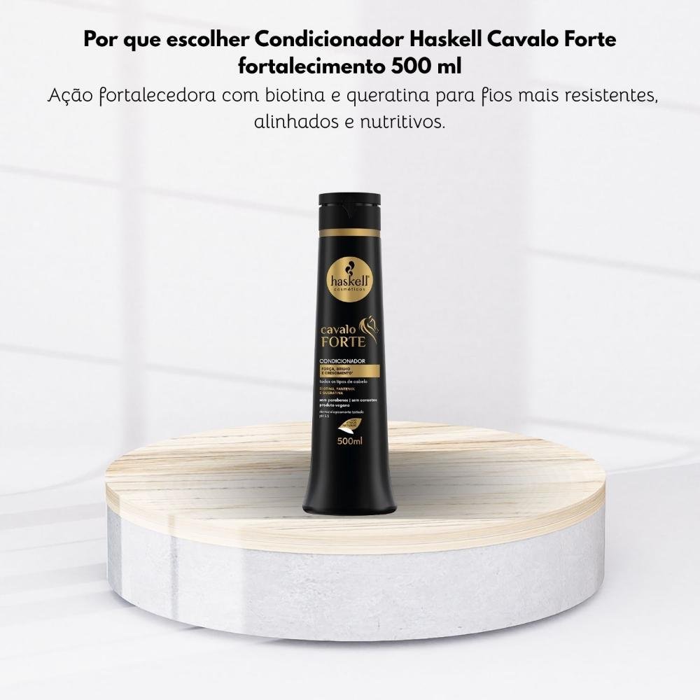 Condicionador Haskell Cavalo Forte fortalecimento 500 ml 500ml 5