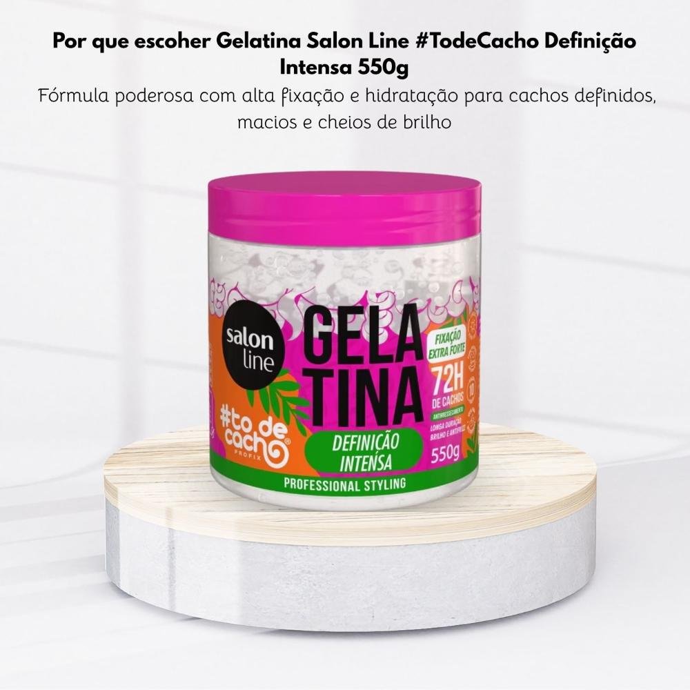 Gelatina Capilar Salon Line #TodeCacho Definição Intensa 550 g 550g 5