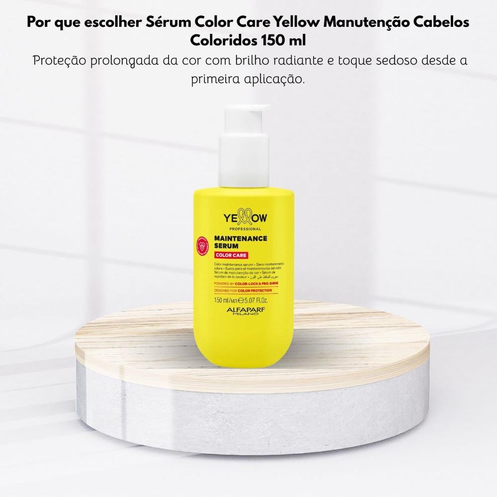 Sérum Color Care Yellow Manutenção Cabelos Coloridos 150 ml 300ml 5