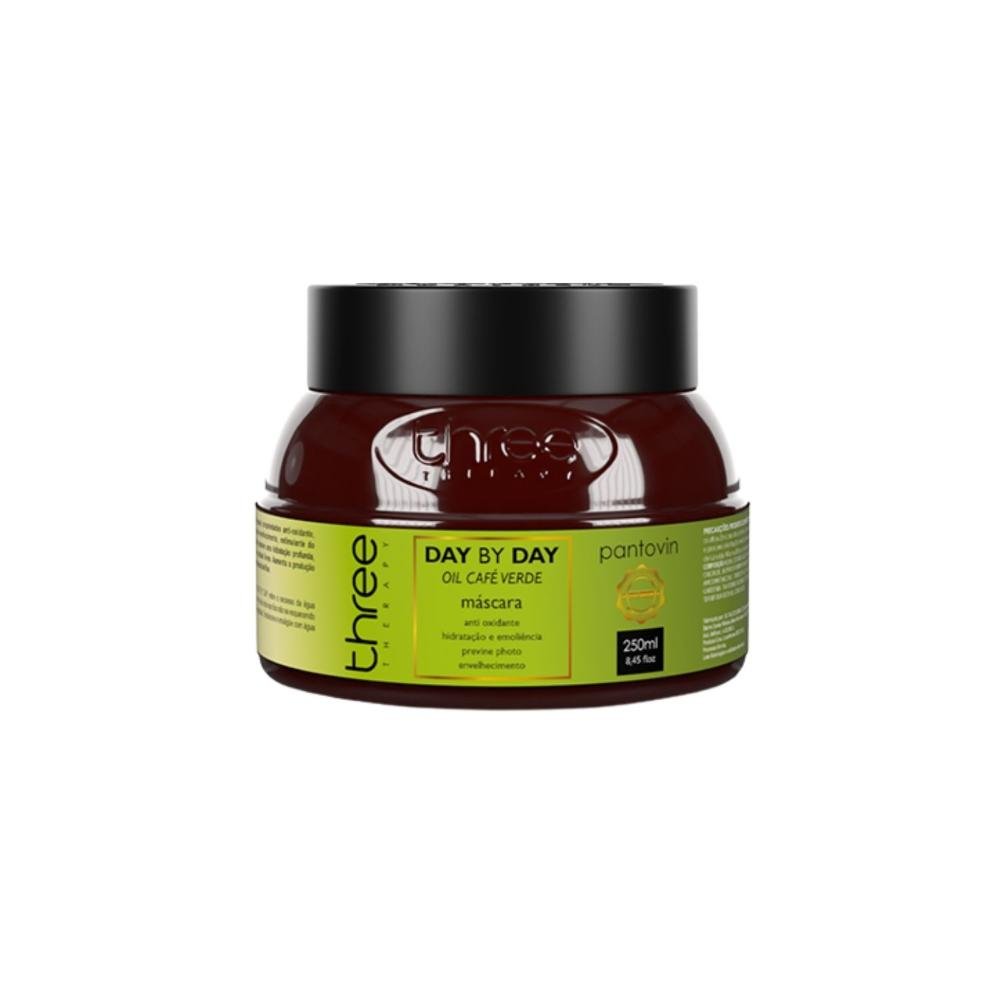 Three Therapy Day By Day Máscara Capilar Oil Café Verde 250g