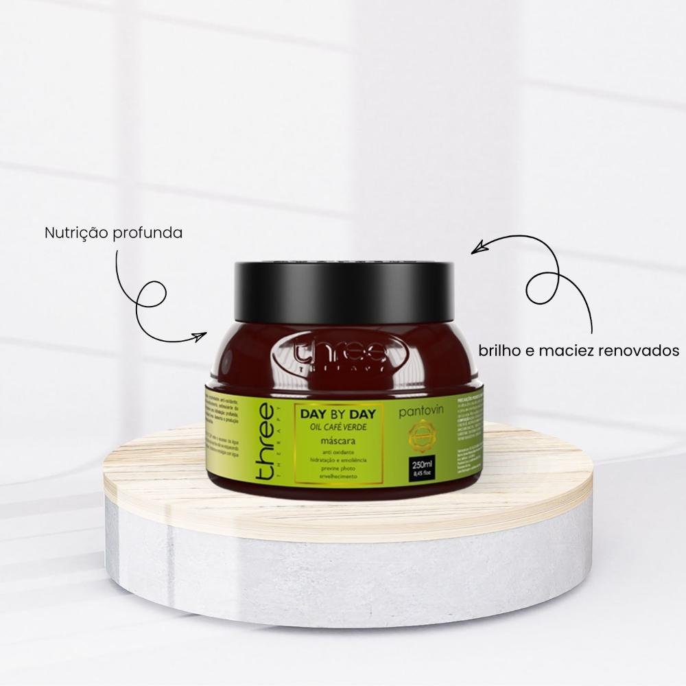 Three Therapy Day By Day Máscara Capilar Oil Café Verde 250g 250g 2