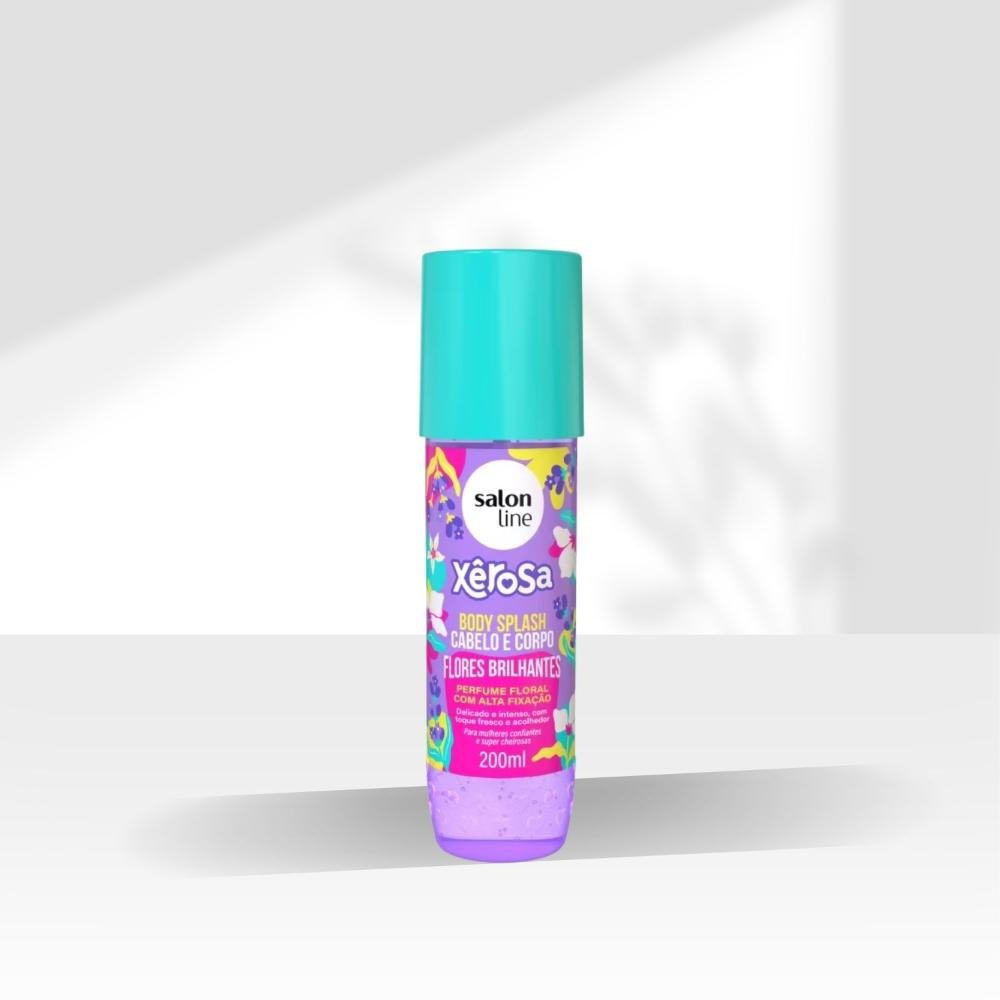 Body Splash Salon LIne Xêrosa Flores Brilhantes 200 ml 200ml 3