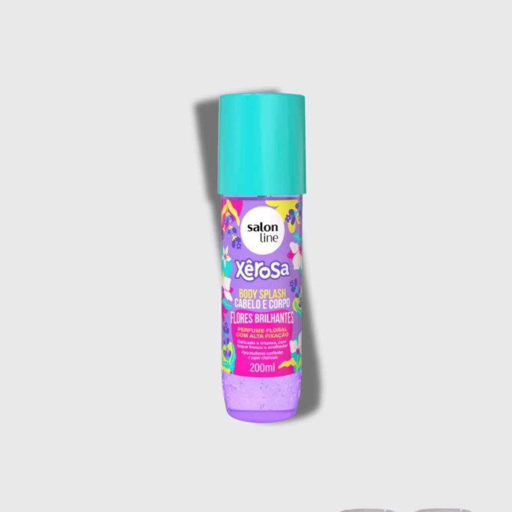 Body Splash Salon LIne Xêrosa Flores Brilhantes 200 ml 200ml 4