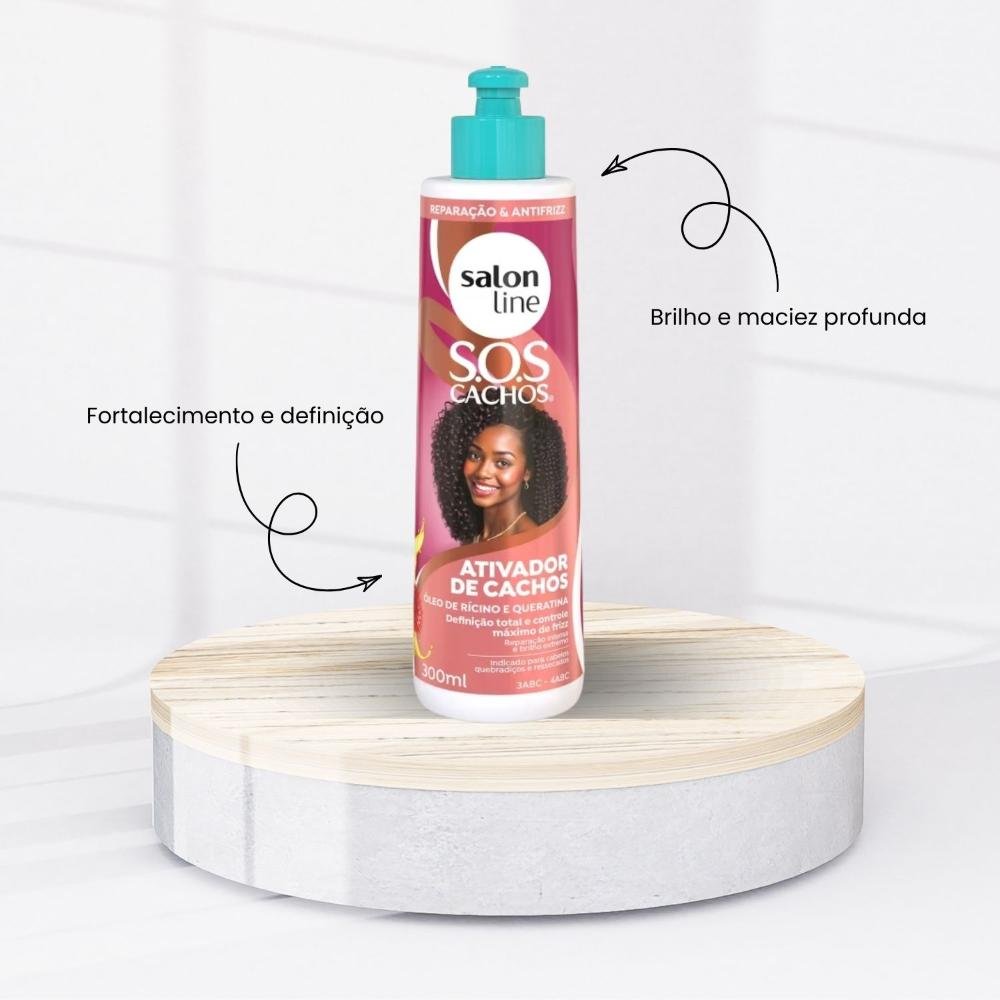 Ativador Capilar Salon Line SOS Óleo de Rícino e Queratina 300 ml 300ml 2