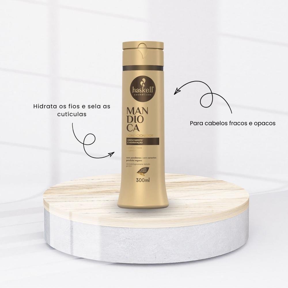 Condicionador Haskell Mandioca Força Crescimento 300 ml 300ml 2