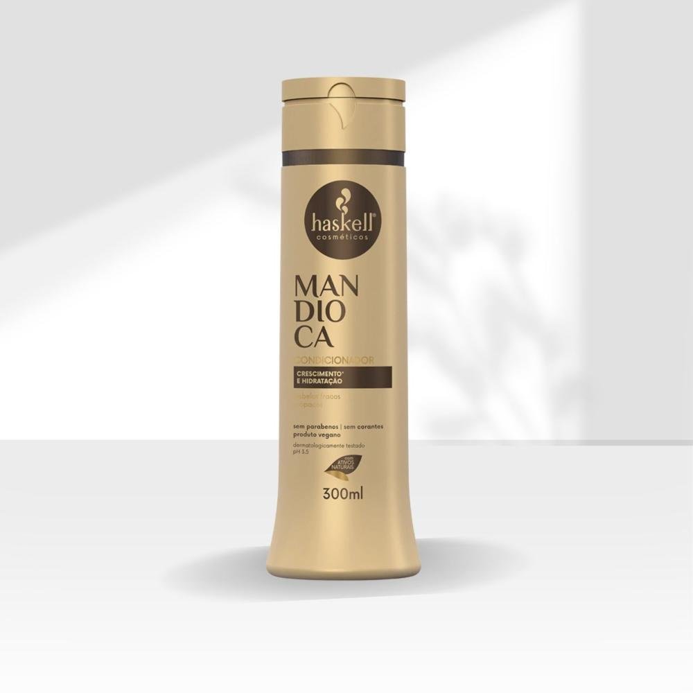 Condicionador Haskell Mandioca Força Crescimento 300 ml 300ml 3