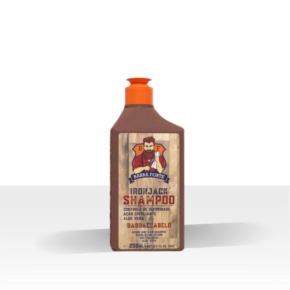 Barba Forte Ironjack Shampoo Limpeza Revitalizante 250 ml 250ml 3
