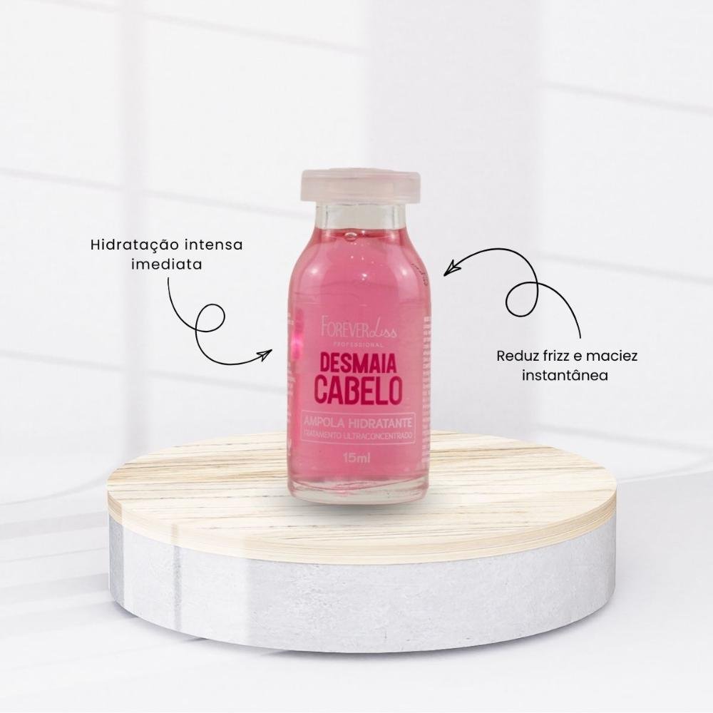 Ampola Forever Liss Desmaia Cabelo Reparação Intensa 15 ml 15ml 2