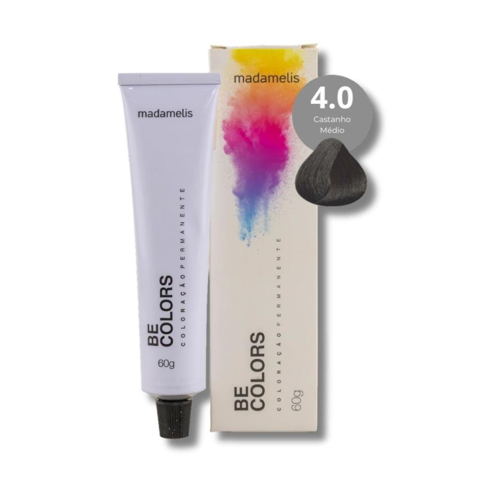Coloração Madamelis Be Colors Castanho Médio 4.0 60 g Castanho Médio 4.0 4