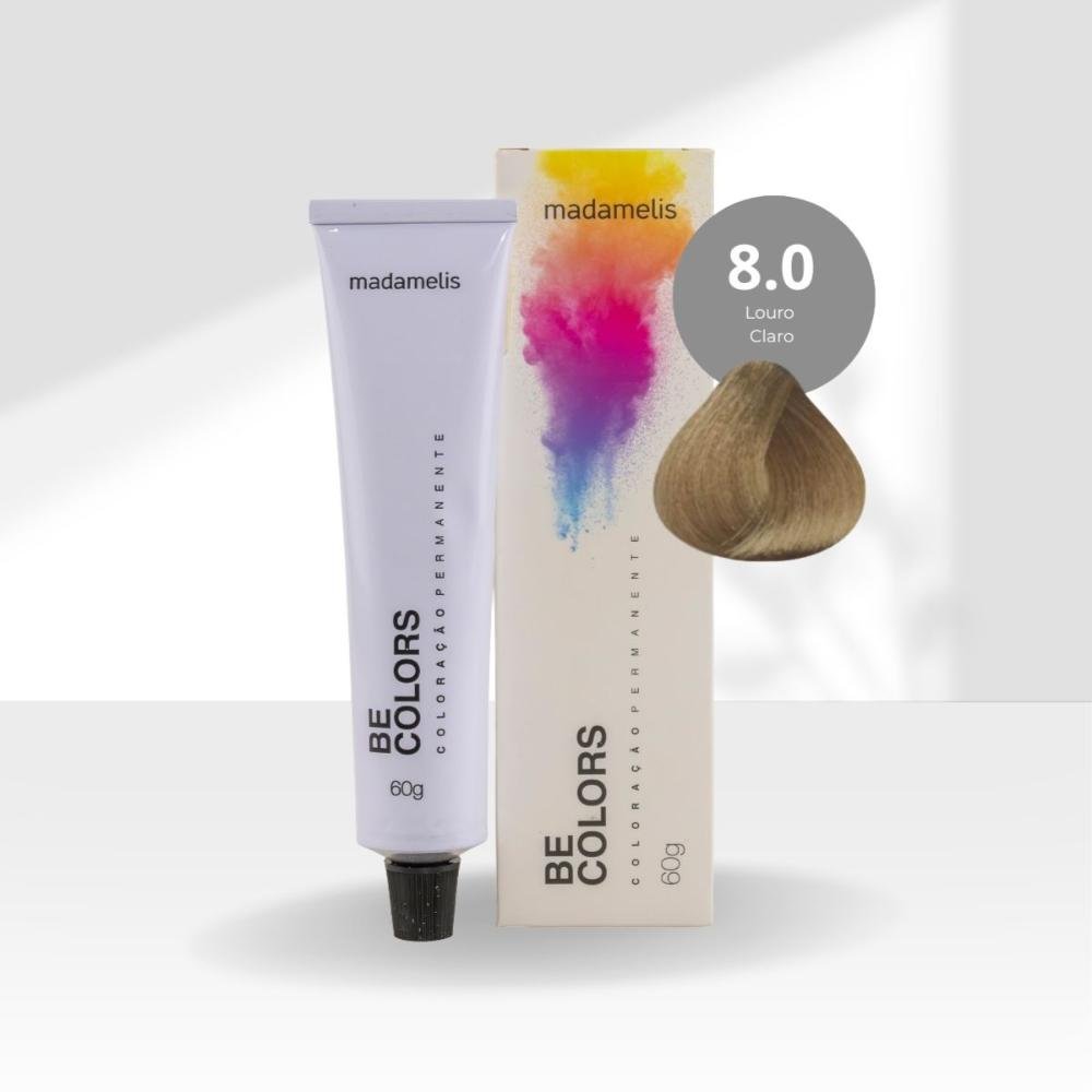 Coloração Madamelis Be Colors Louro Claro 8.0 60 g Louro Claro 8.0 3