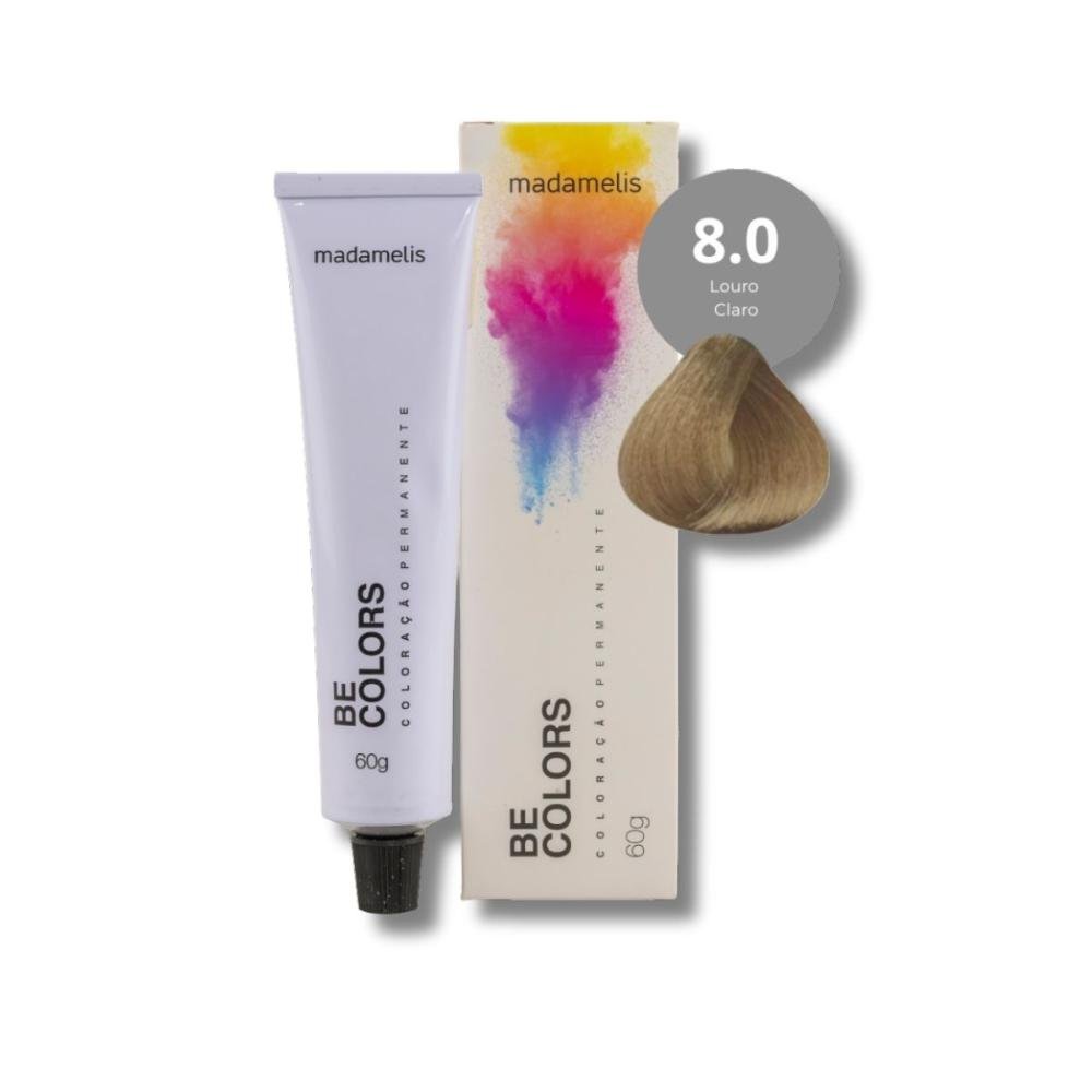 Coloração Madamelis Be Colors Louro Claro 8.0 60 g Louro Claro 8.0 4