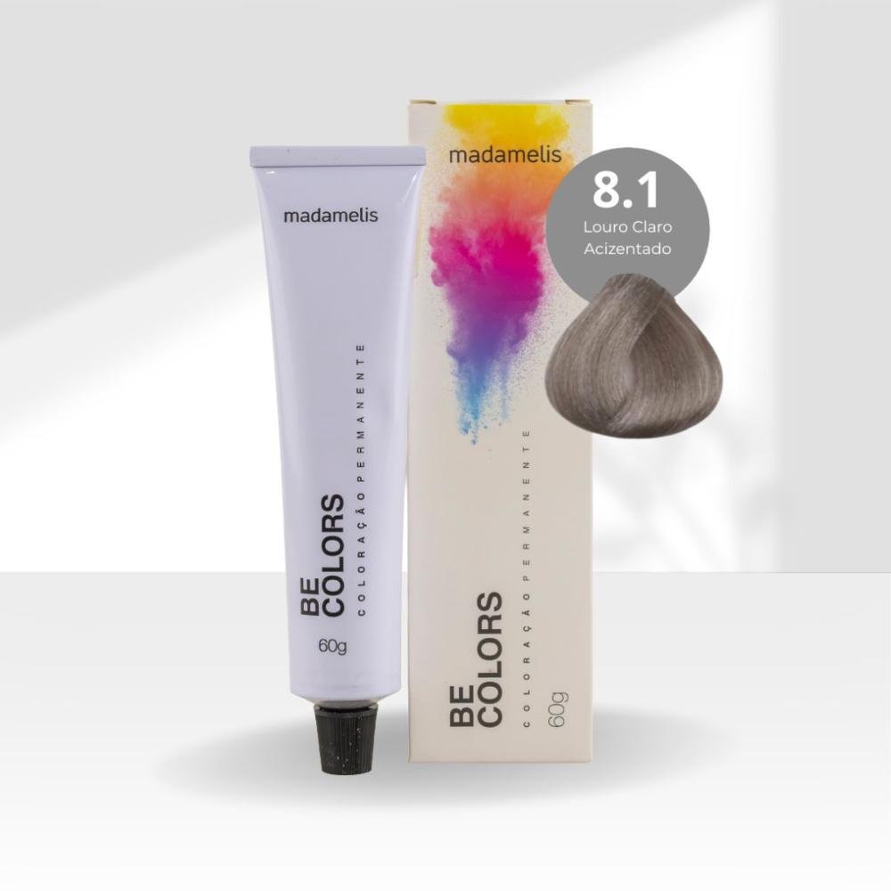 Coloração Madamelis Be Colors Louro Claro Acinzentado 8.1 60 g Louro Claro Acinzentado 8.1 3