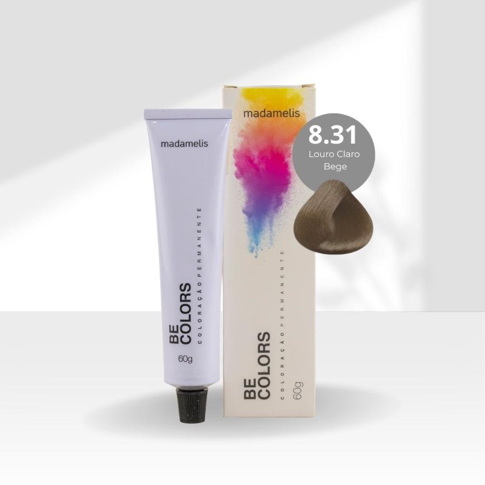 Coloração Madamelis Be Colors Louro Claro Bege 8.31 60 g Louro Claro Bege 8.31 3