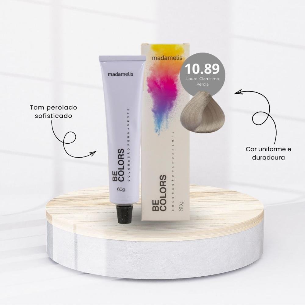 Coloração Madamelis Be Colors Louro Claríssimo 10.89 60 g Louro Claríssimo 10.89 2