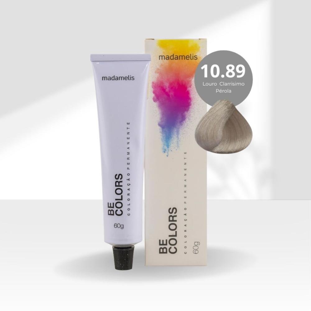 Coloração Madamelis Be Colors Louro Claríssimo 10.89 60 g Louro Claríssimo 10.89 3