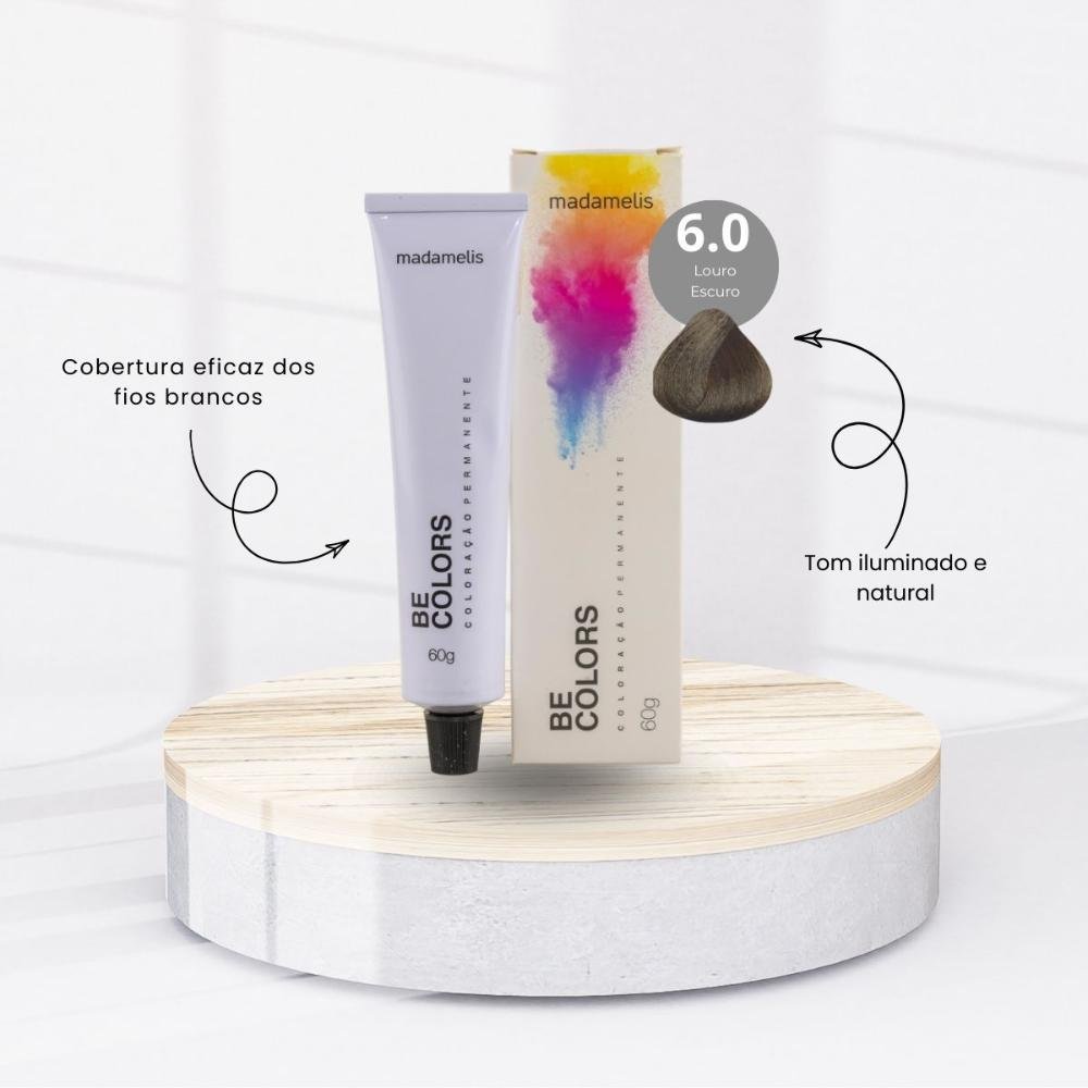 Coloração Madamelis Be Colors Louro Escuro 6.0 60 g Louro Escuro 6.0 2